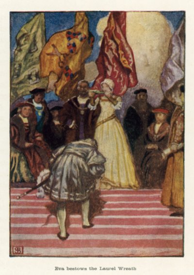 Eva décerne la couronne de laurier - John Byam Liston Shaw
